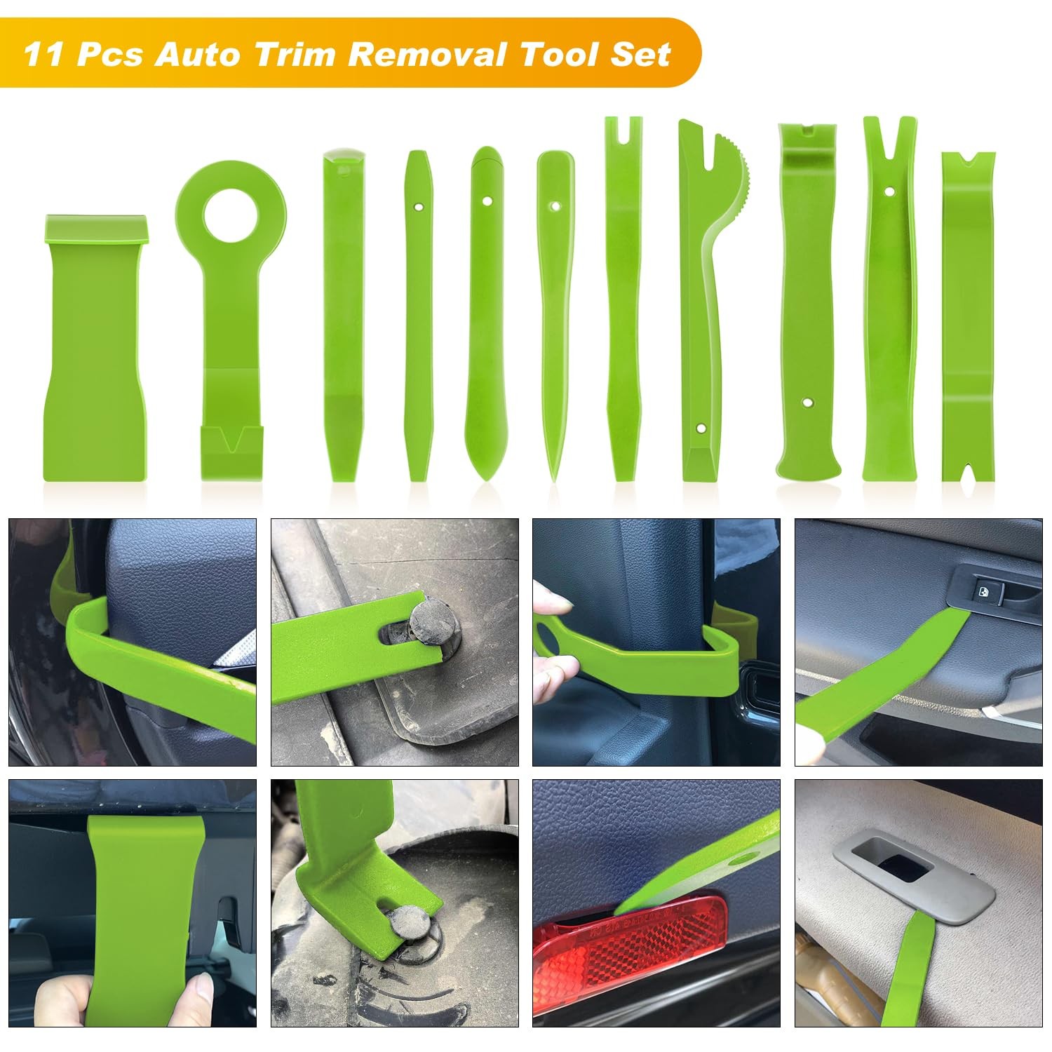 GOOACC 19Pcs Trim Removal Tool Set Panel Fastener Clips Removal Automotive - Image 3