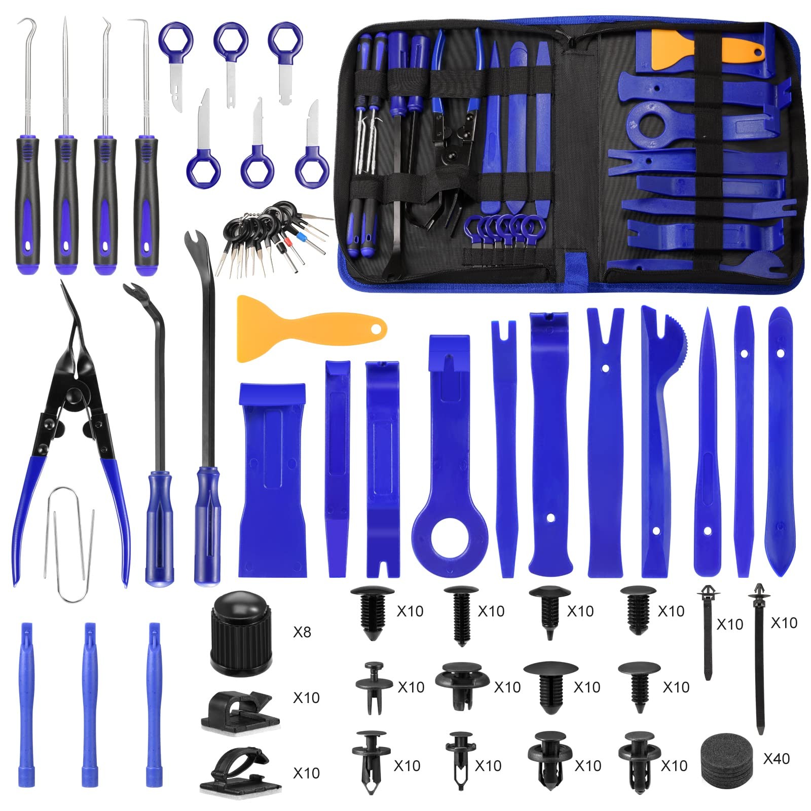 250 PCS Trim Removal Tool Kit Automotive Tools Auto Removal Set for Car Panel...