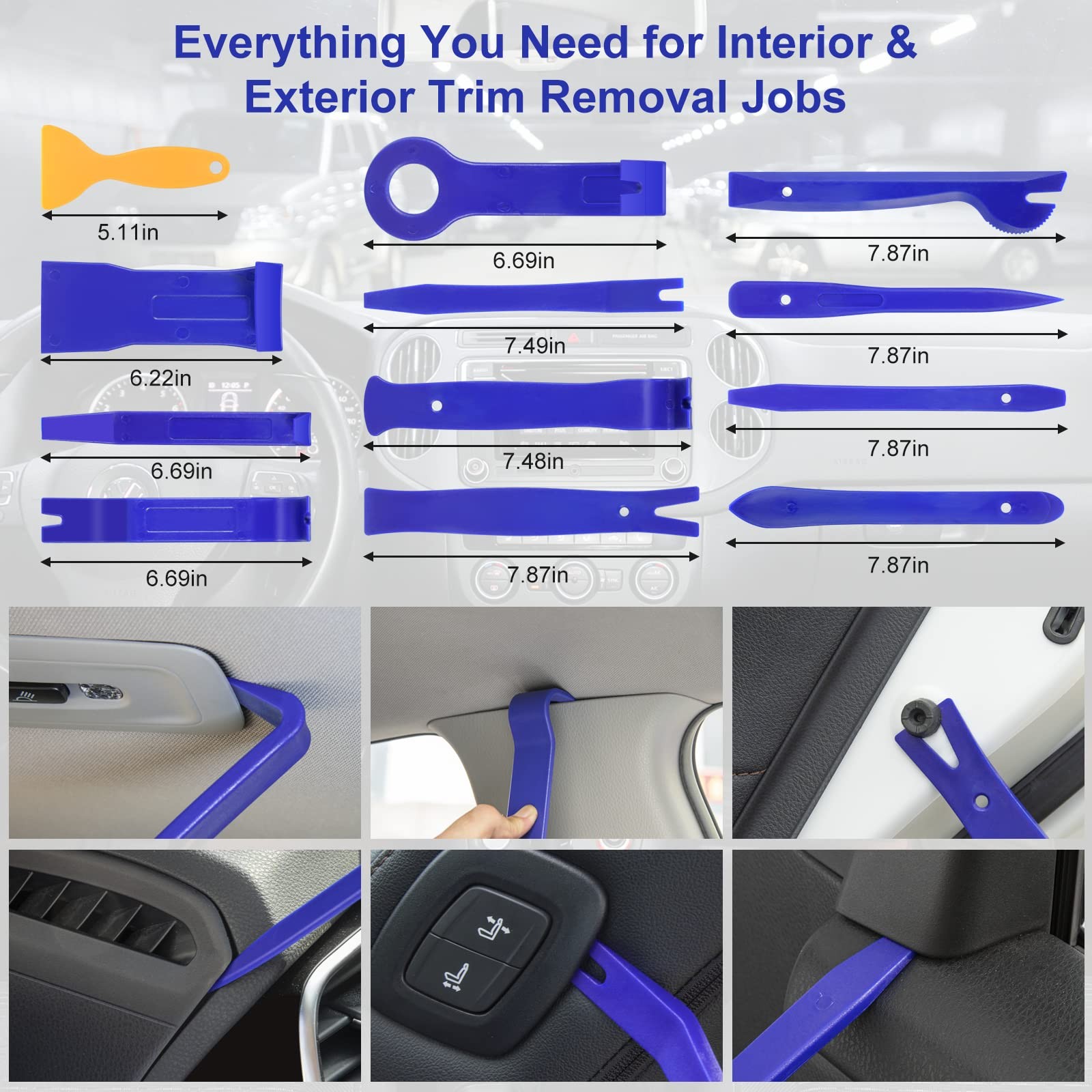 250 PCS Trim Removal Tool Kit Automotive Tools Auto Removal Set for Car Panel... - Image 2