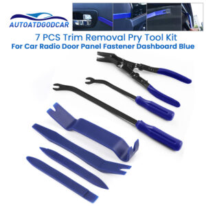7PCS Trim Removal Pry Tool Kit for Car Radio Door Panel Fastener Dashboard Blue
