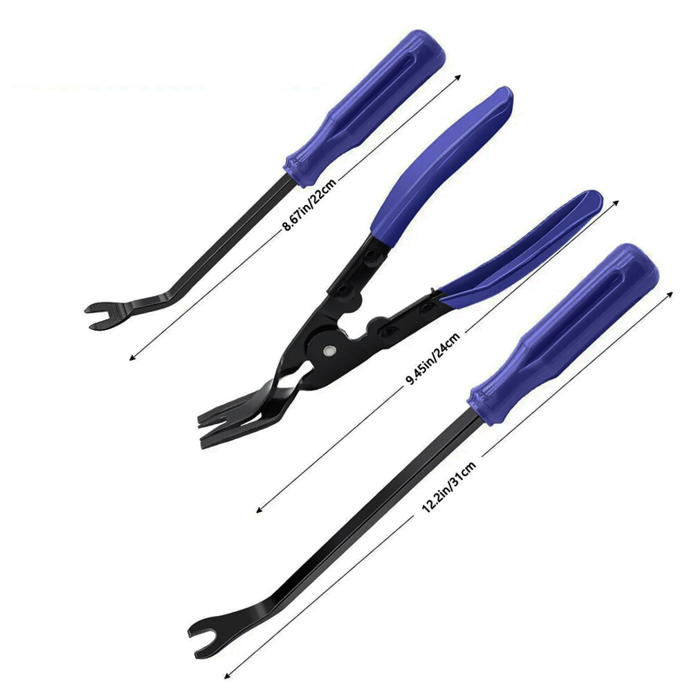 7PCS Trim Removal Pry Tool Kit for Car Radio Door Panel Fastener Dashboard Blue - Image 3
