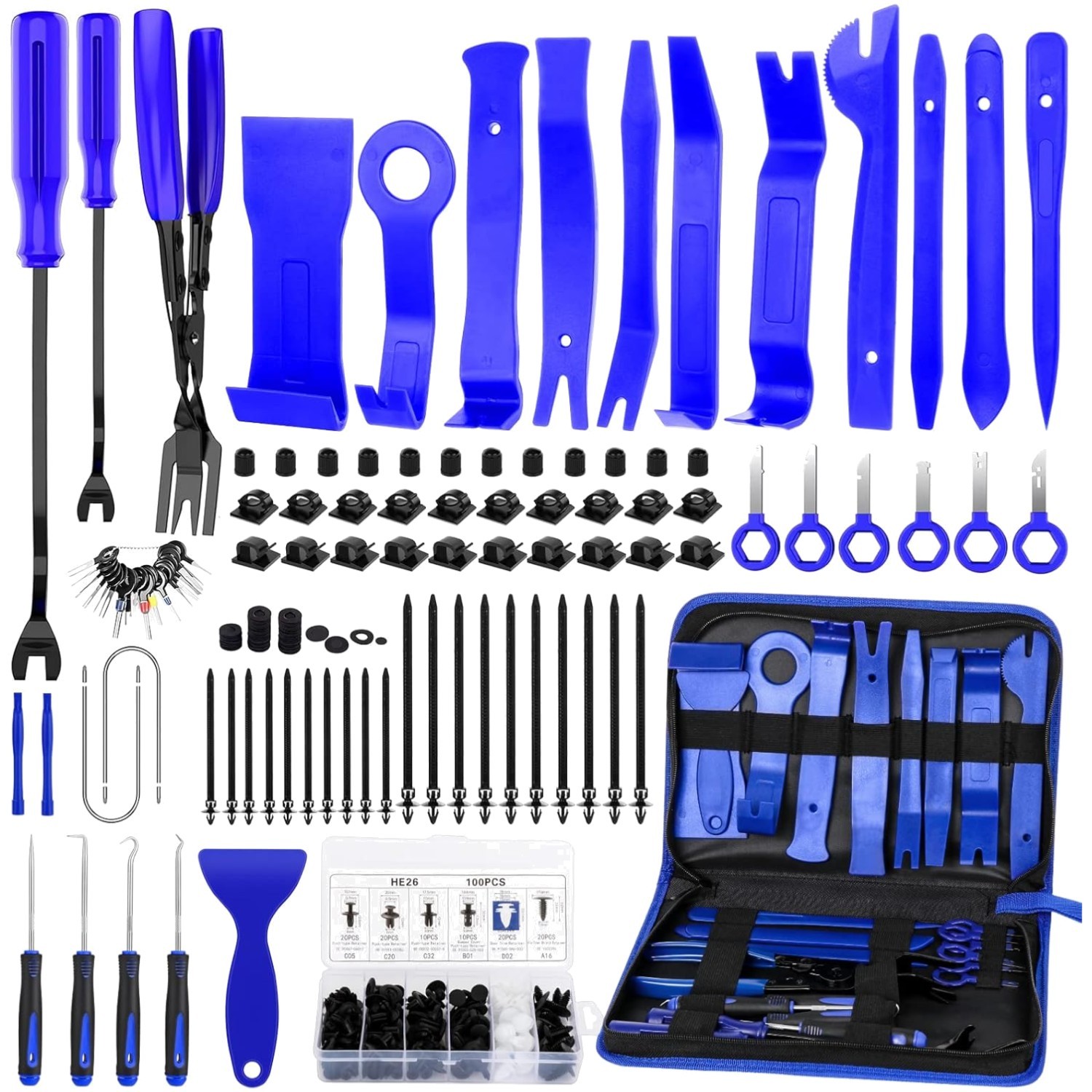 Automotive Trim Removal Tool Set - 248 Tools for Easy Repairs and Restorations