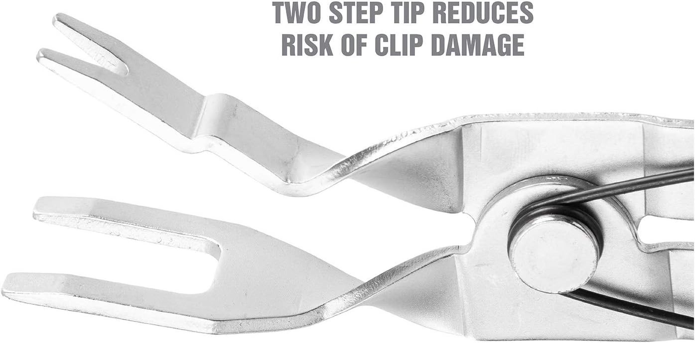 25930 Panel and Trim Clip Pliers, Automotive Fastener Removal Tool, 2-Step Tip - Image 4