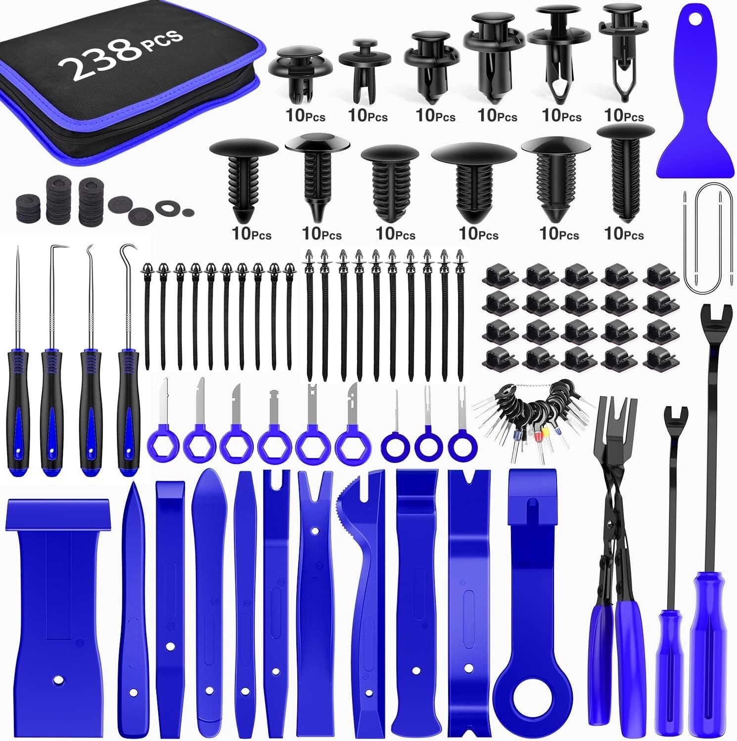 Versatile 238Pcs Trim Removal Tools for Automotive, Marine & Furniture Use - Image 3