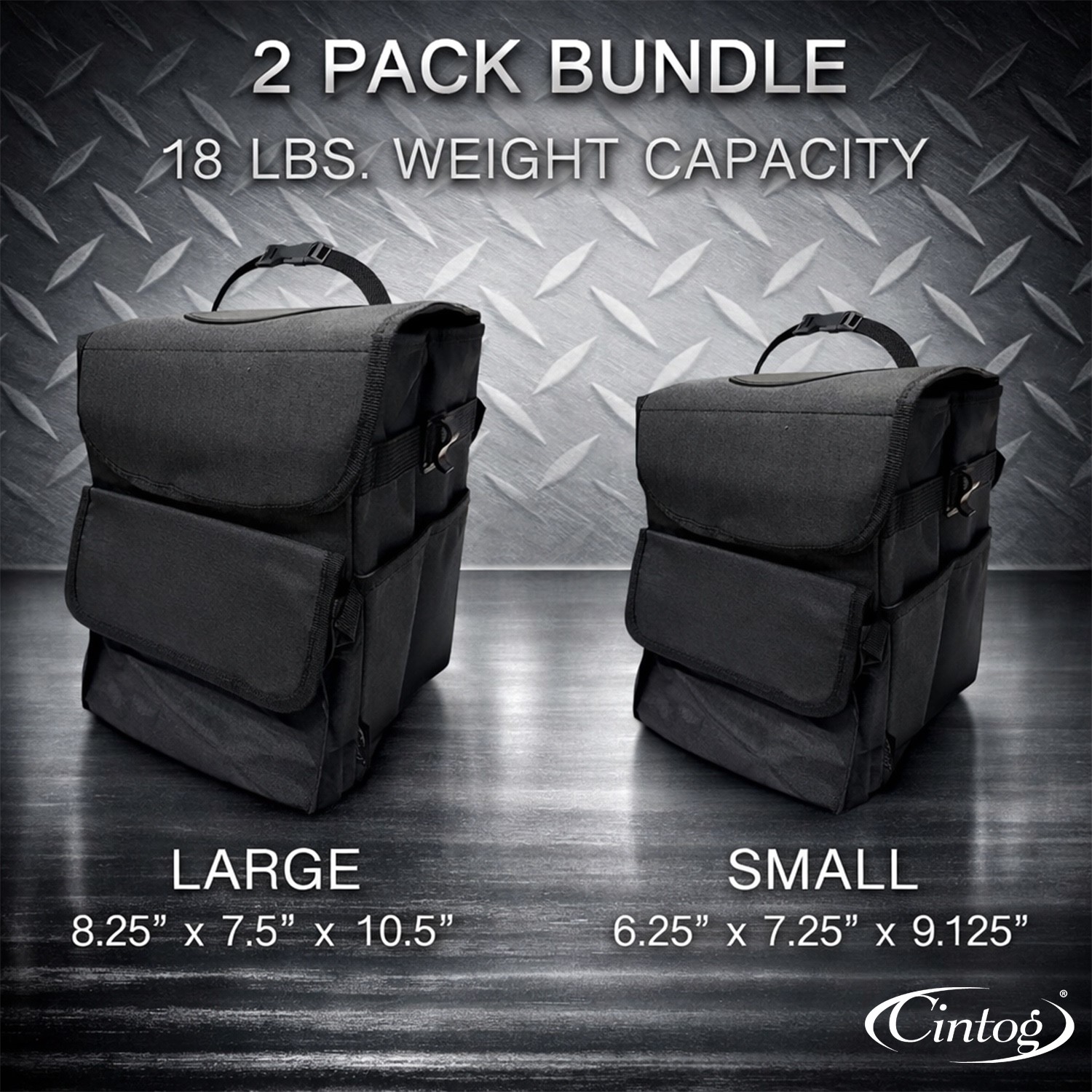 2 Pack Car Trash Can Portable Garbage Bin Waterproof Organizer for Vehicle - Image 2