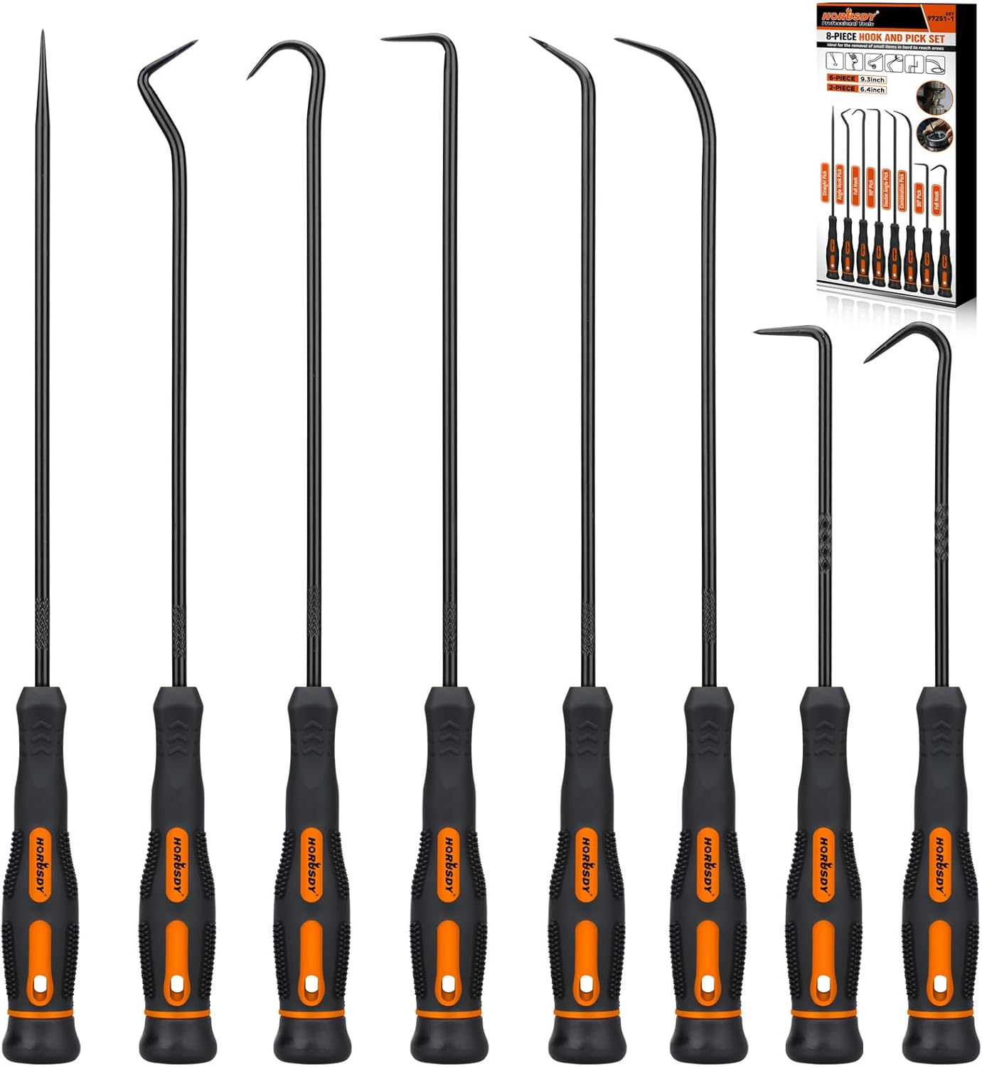 8pcs Professional Hook and Pick Set for Automotive Precision Work Oil Seal Pull