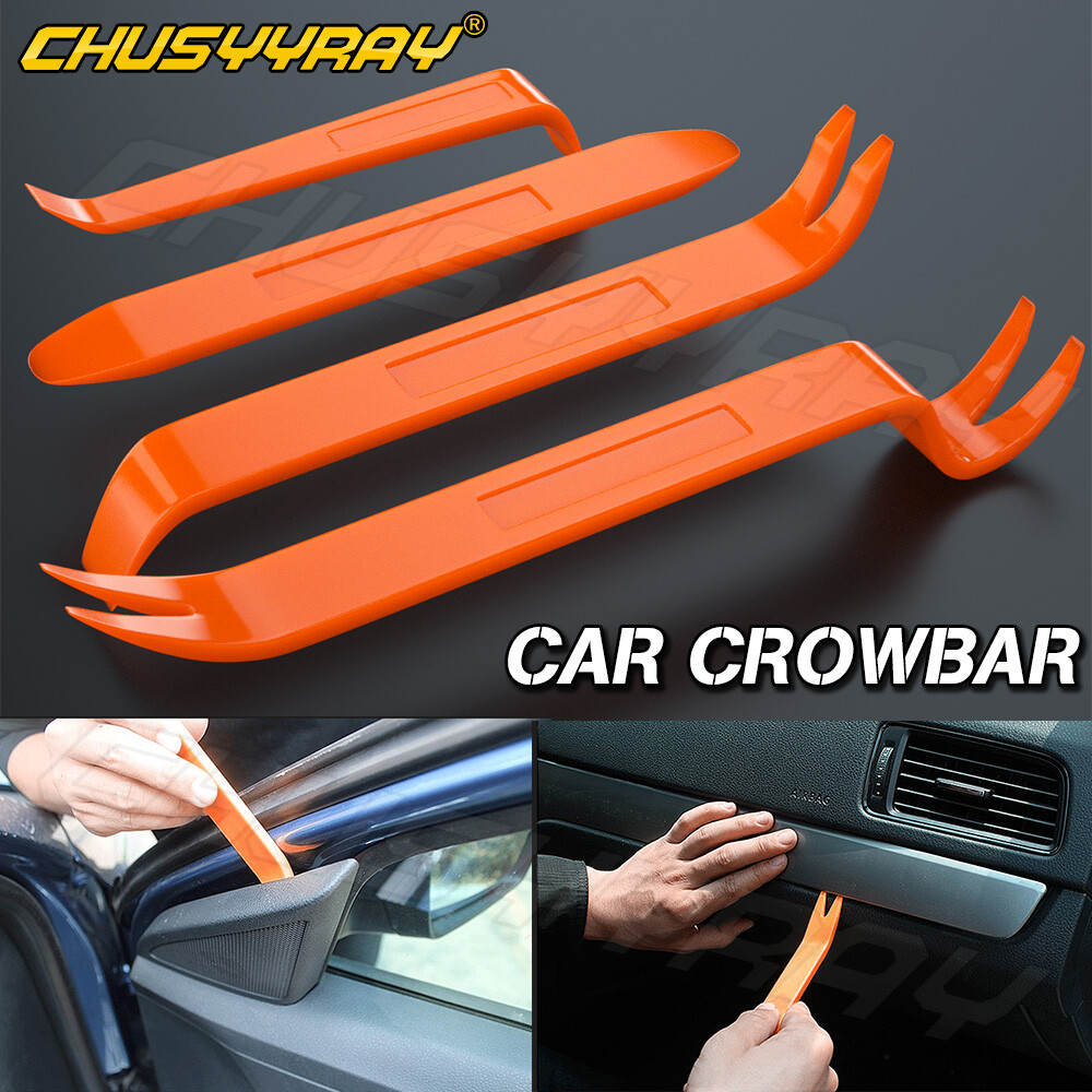 4 psc Pry Bar Set Automotive Dash Panel Plastic Trim Tool Molding Remover - Image 2