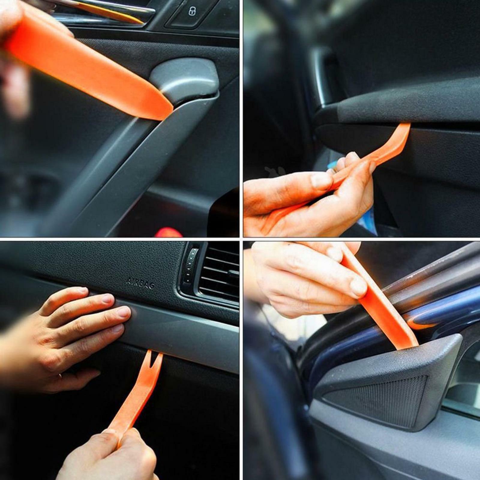 4 psc Pry Bar Set Automotive Dash Panel Plastic Trim Tool Molding Remover - Image 3