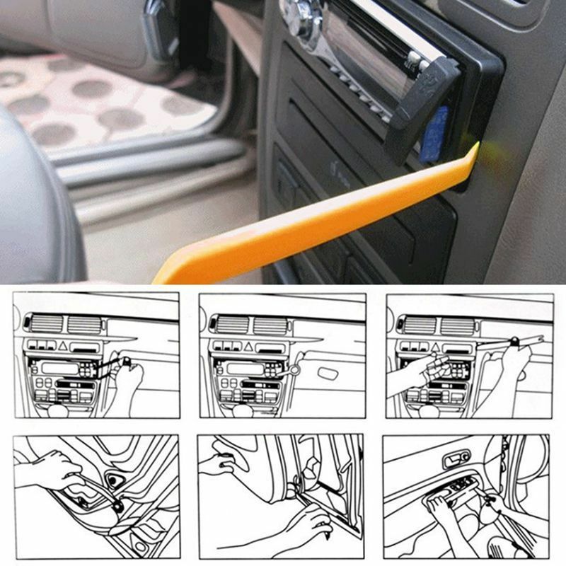 4 psc Pry Bar Set Automotive Dash Panel Plastic Trim Tool Molding Remover - Image 5
