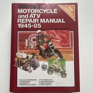 CHILTON'S MOTORCYCLE AND ATV REPAIR MANUAL 1945-1985 Collector's #7635 HC NEW