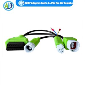 3+4Pin to 16Pin OBD2 Adapter Cable for Older Yamaha Bike,Diagnostic Scanner Tool