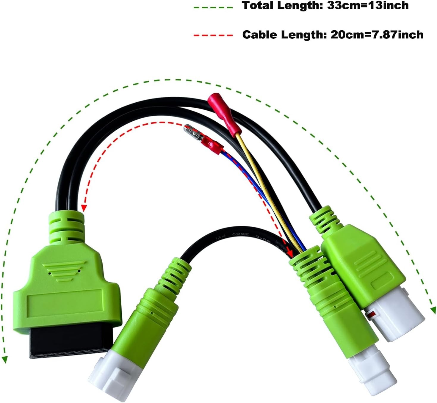 3+4Pin to 16Pin OBD2 Adapter Cable for Older Yamaha Bike,Diagnostic Scanner Tool - Image 4