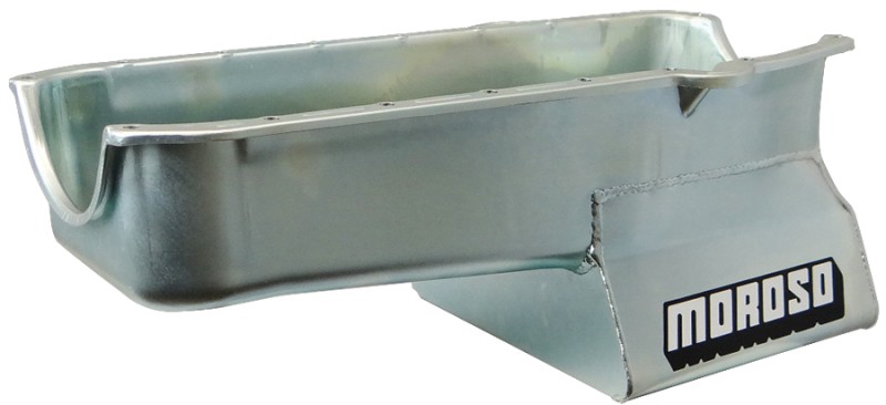 Moroso For Pre-80 Chevrolet SBC Wet Sump Steel Oil Pan With Driver Side
