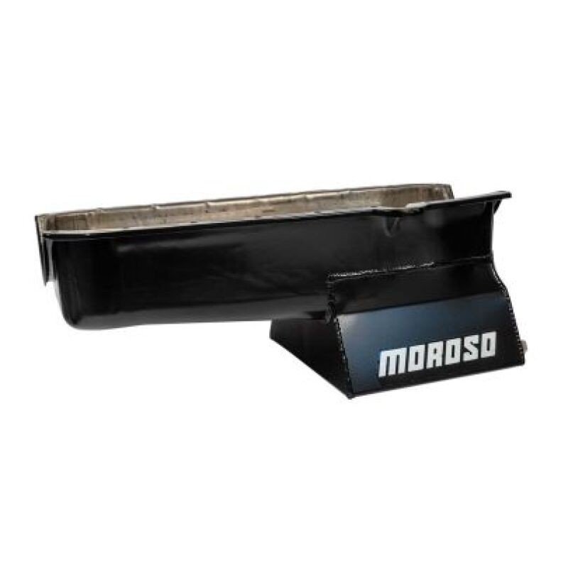 Moroso For Pre-80 Chevrolet SBC Wet Sump Steel Oil Pan With Driver Side - Image 2