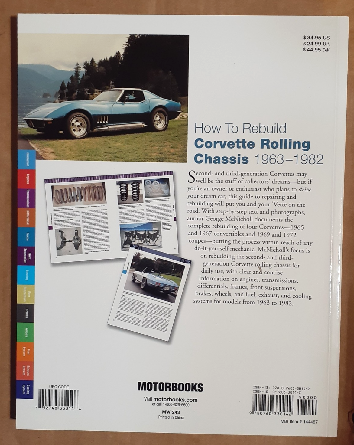 Motorbooks How To Rebuild Corvette Rolling Chasis 1963-1982 Workshop Manual - Image 2