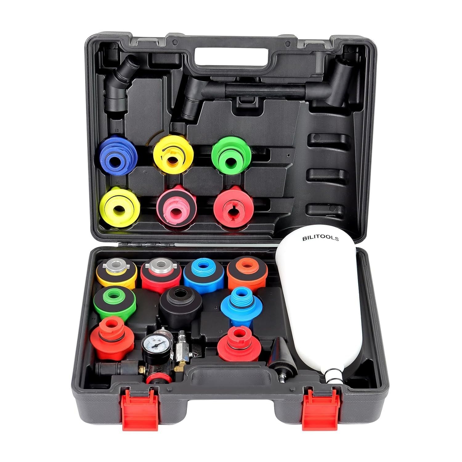 Oil Funnel Kit for Engine Oil Change, Automotive Funnel Set with 15 Adapters,... - Image 2