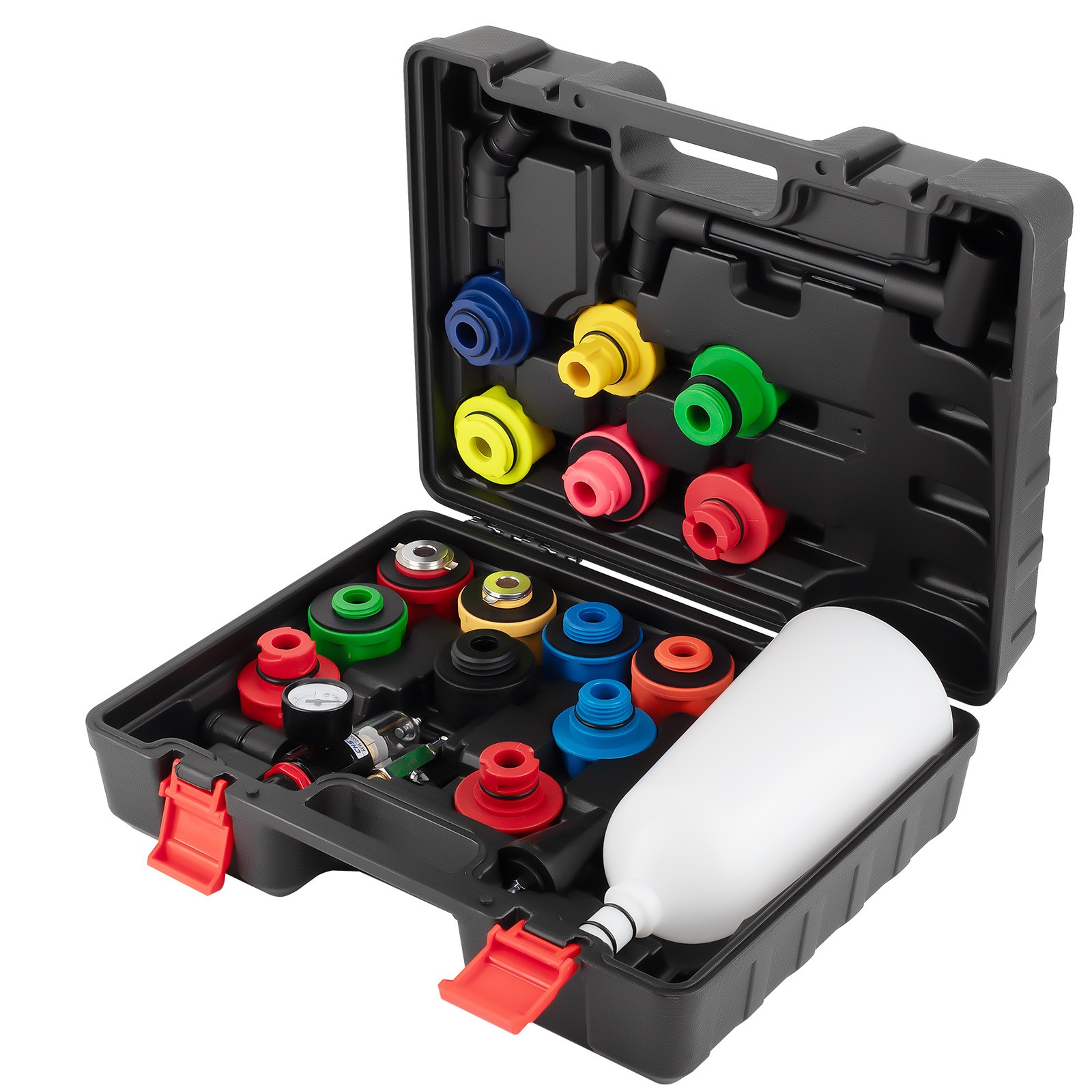 21pcs Automotive Engine Oil Dispenser Funnel Kit with 15 Adapters