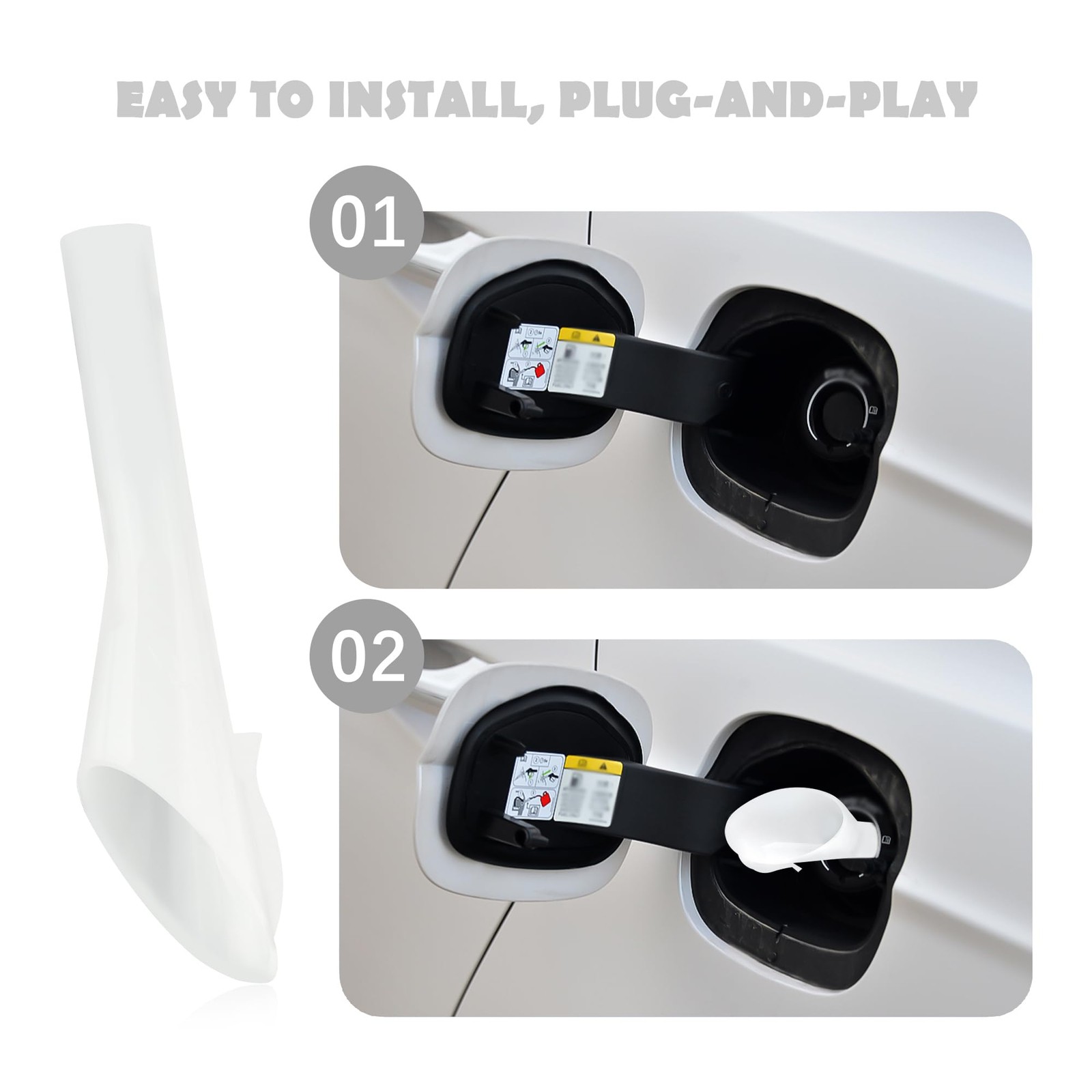 2PCS Automotive Funnels, OEM Replacement Fuel Funnels Compatible with Ford Gas - Image 4