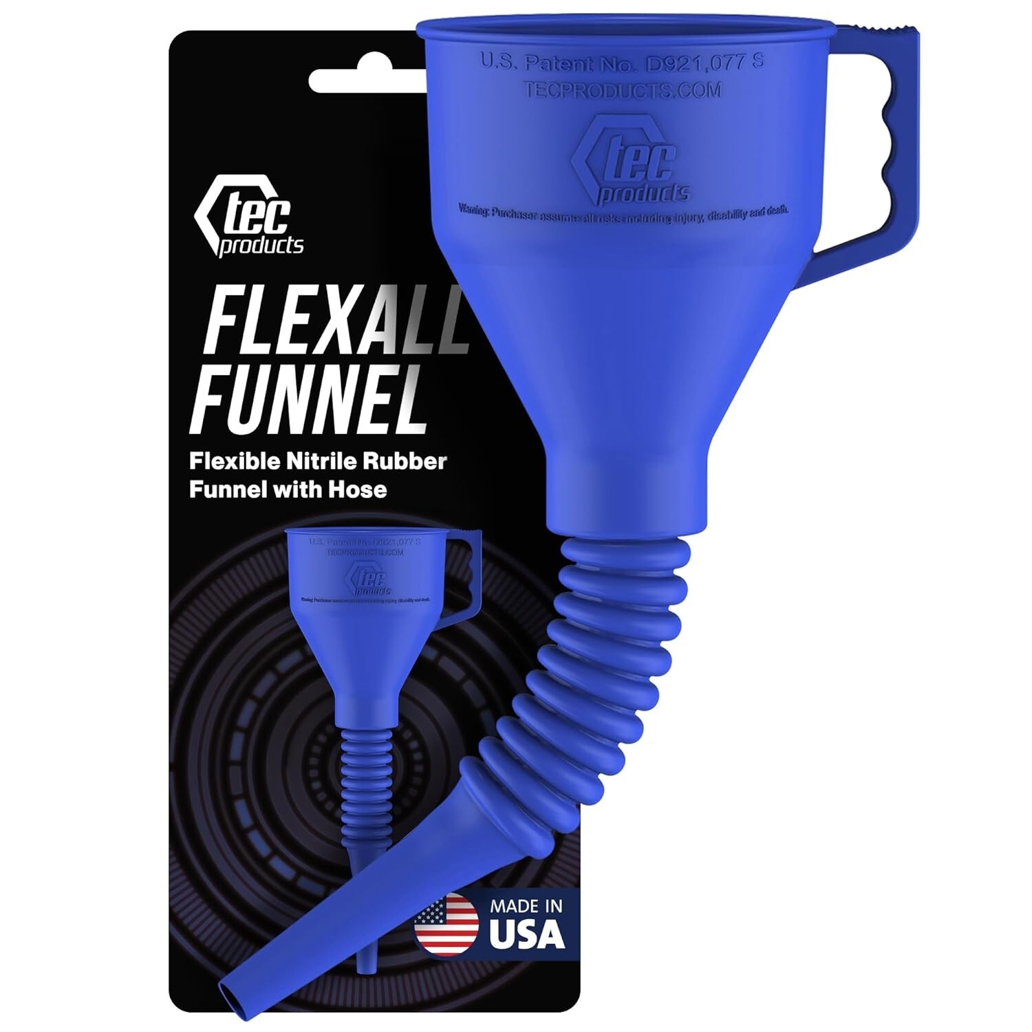 Heavy-Duty Nitrile Rubber Funnel with Hose - Perfect for Oil Changes and More - Image 3
