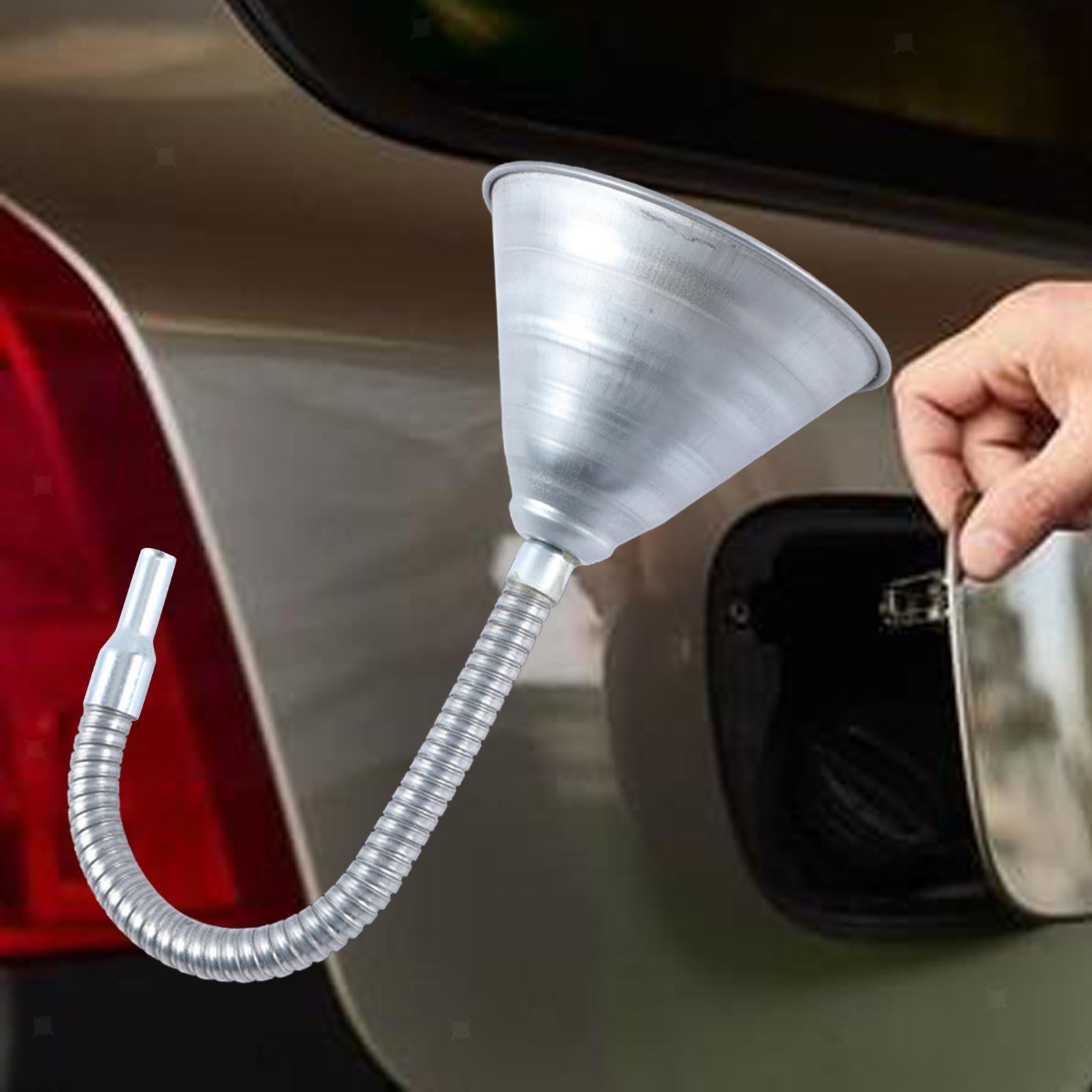 Oil Funnel with Strainer Screen Automotive Use Metal Funnel - Image 3