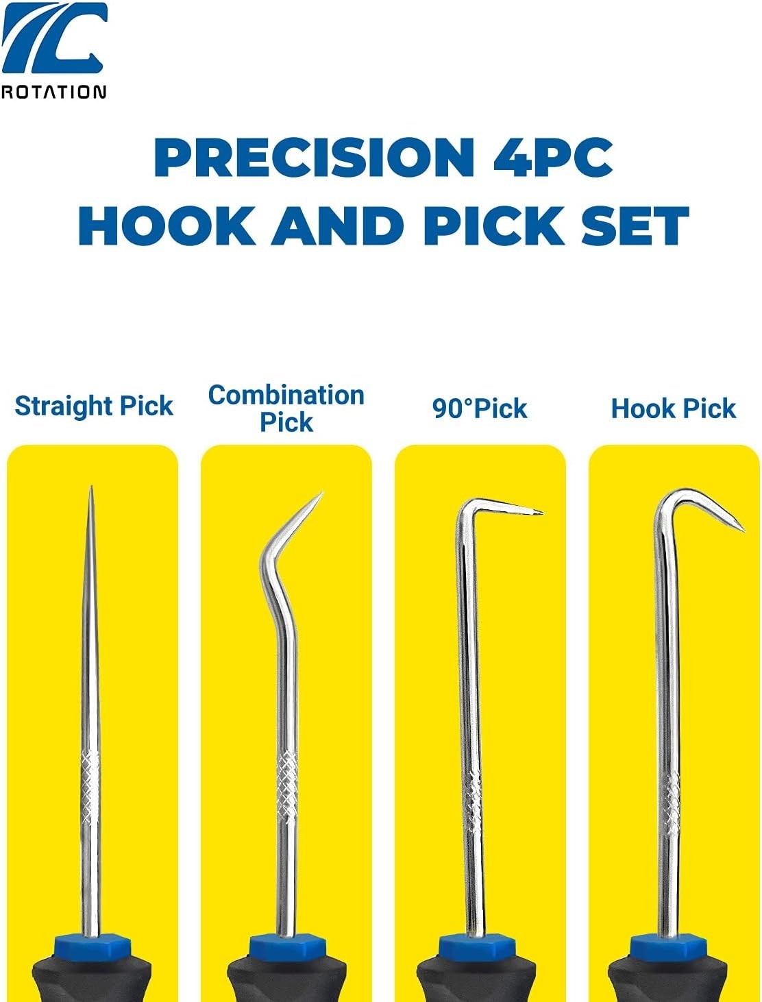 4PCS Precision Hook and Pick Set Automotive Hand Tools - Image 3