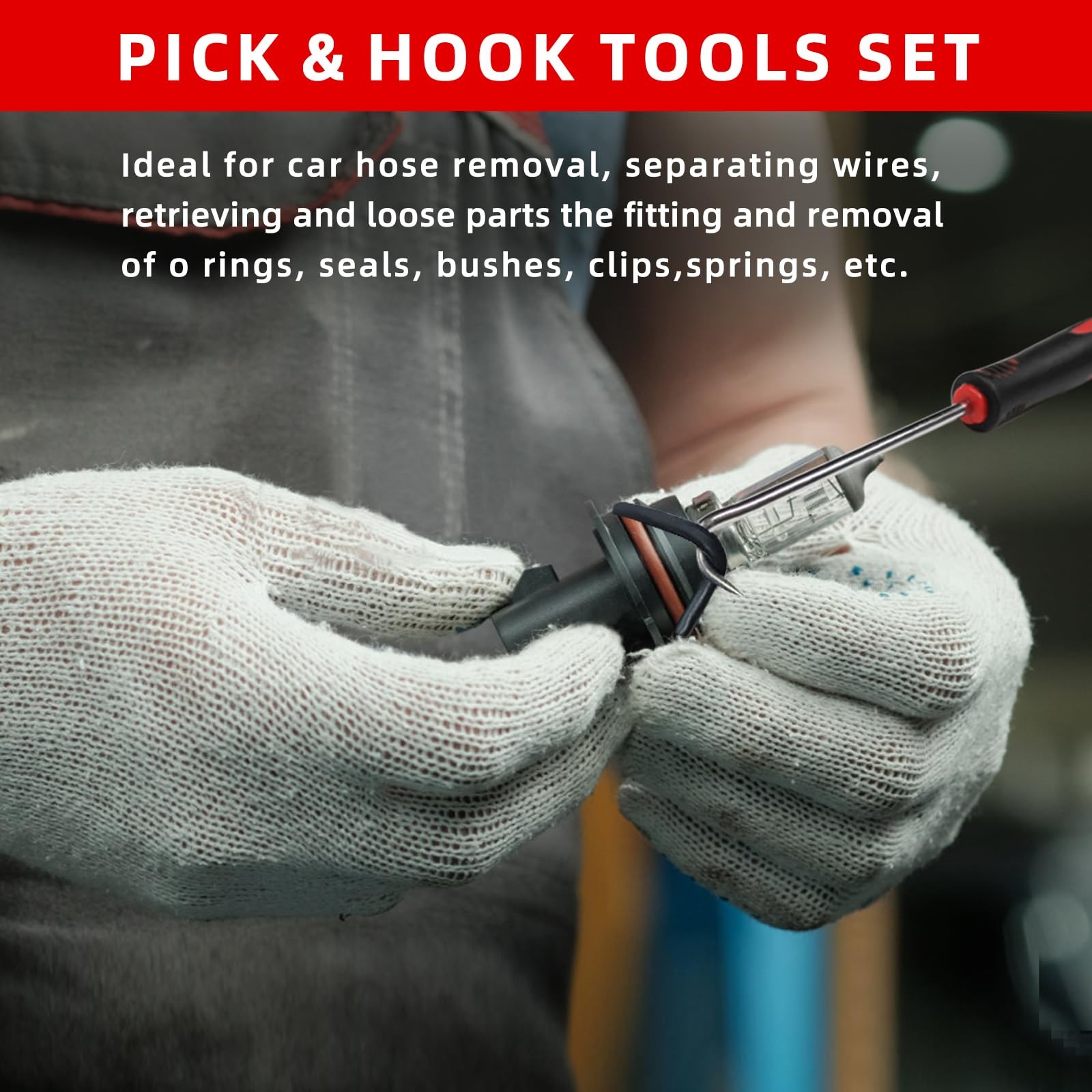 11 Pcs Hook and Pick Set Mechanic Automotive Pick Tool for Car Oil Seal/O-Rin - Image 4