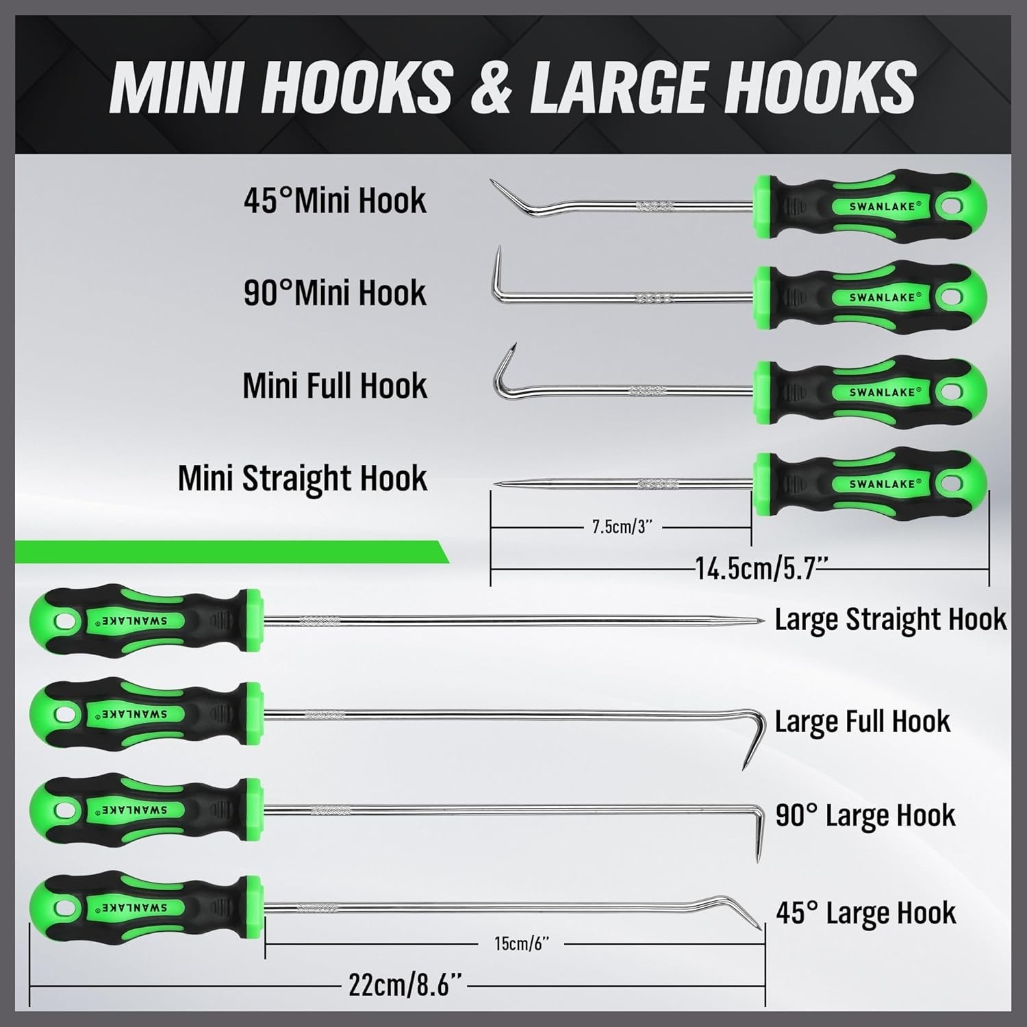 Complete 8-Piece Mini Hook and Pick Set for Automotive and Mechanical Tools - Image 4