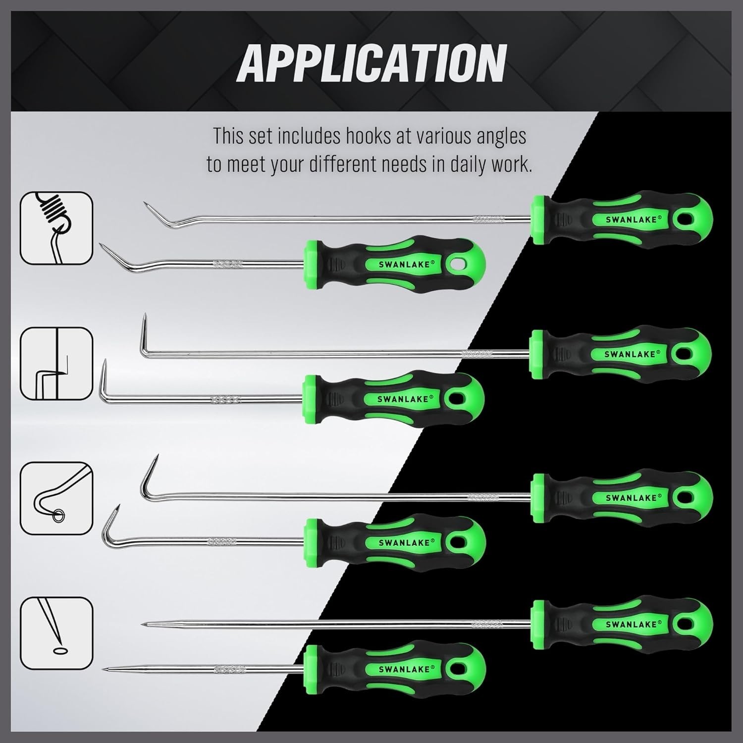 Complete 8-Piece Mini Hook and Pick Set for Automotive and Mechanical Tools - Image 5