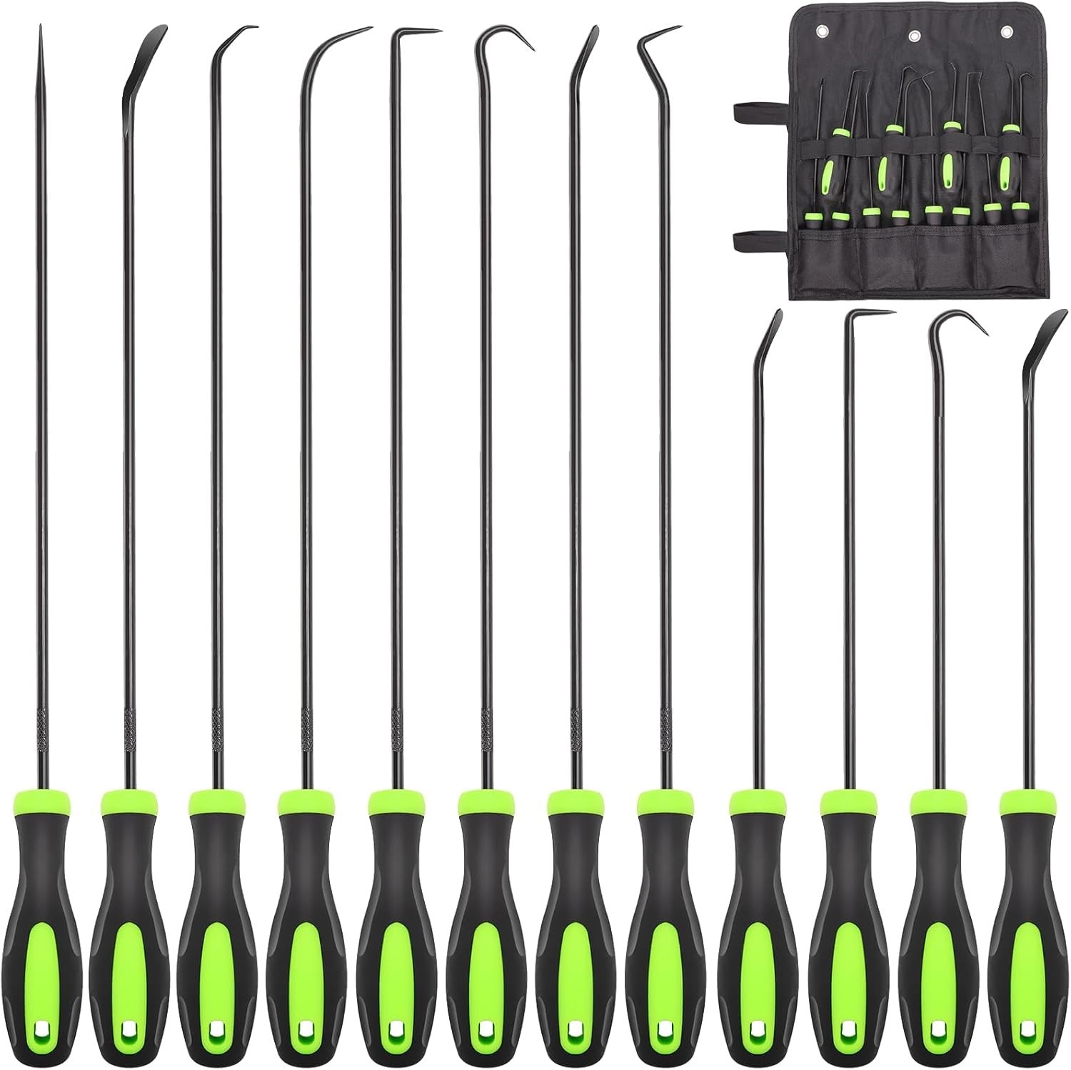 Versatile 12PCS Hook and Pick Tool Set for Tight Spaces - Perfect for Mechanics - Image 3