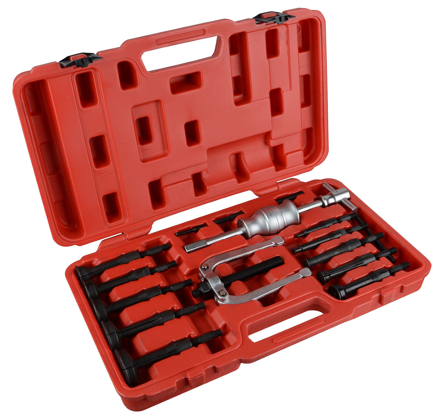 Pro 16pc Blind Hole Pilot Bearing Puller Internal Extractor Remover Slide Hammer - Image 4