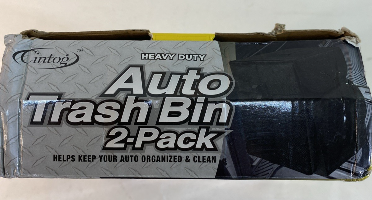 2 Pack Car Trash Can Portable Garbage Bin Waterproof Organizer for Vehicle - Image 5