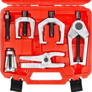 YSTOOL Front End Service Tool Set with Automotive Ball Joint Separator Red
