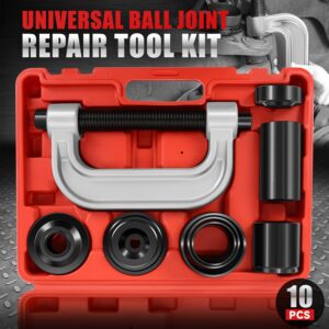 [10Pcs] Automotive Ball Joint Press Service Repair Remover Adapter Tool Kit Set