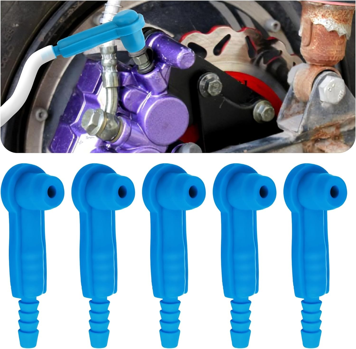 Brake bleeder adapter kit for automotive service