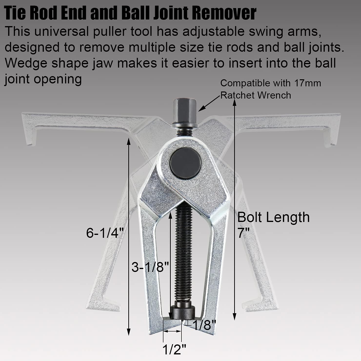 YSTOOL Front End Service Tool Set with Automotive Ball Joint Separator Red - Image 4