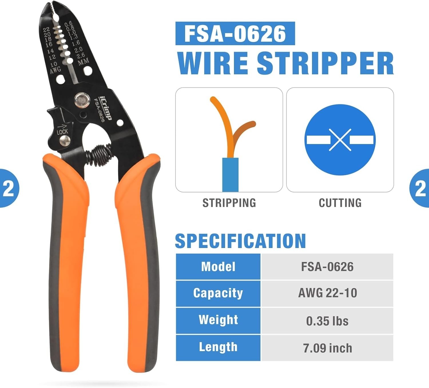 iCrimp Quick Change Ratcheting Crimper Tool Kit, Automotive Service Kit, for ... - Image 4