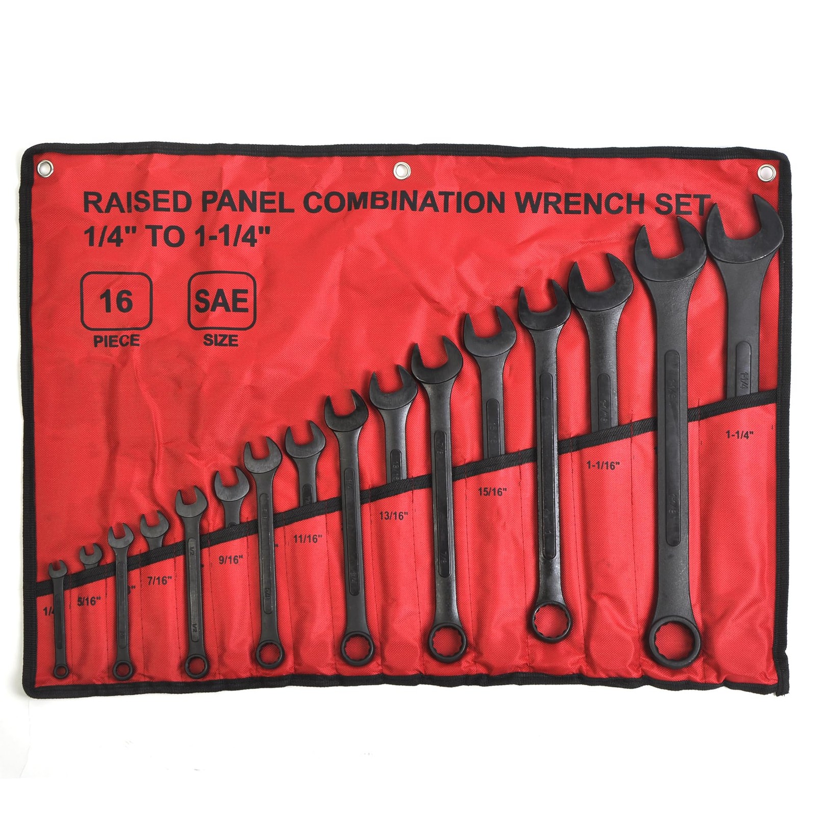 WINMAX TOOLS AUTOMOTIVE 16 Piece SAE Combination Wrench Set, Powder Coated