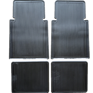 Chevrolet Floor Mat Set black rubber Chevelle GM cars