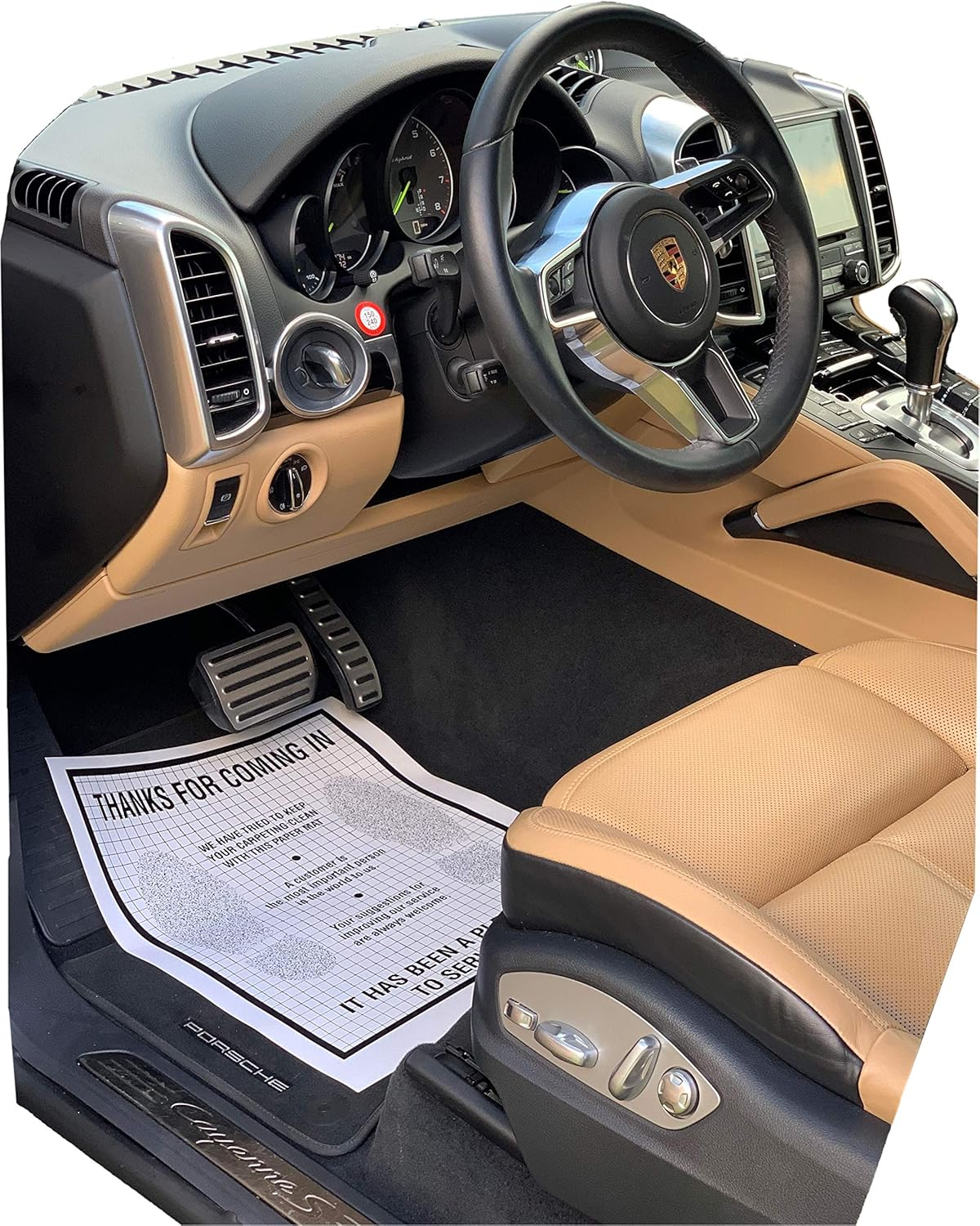 Heavy Duty Premium Reinforced Plastic Coated Disposable Paper Automotive Floor M