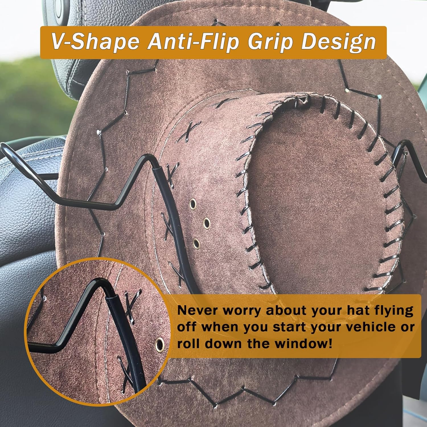 Cowboy Hat Holder Rack for Truck Car SUV Hard Hats Stand Western Accessories for - Image 2