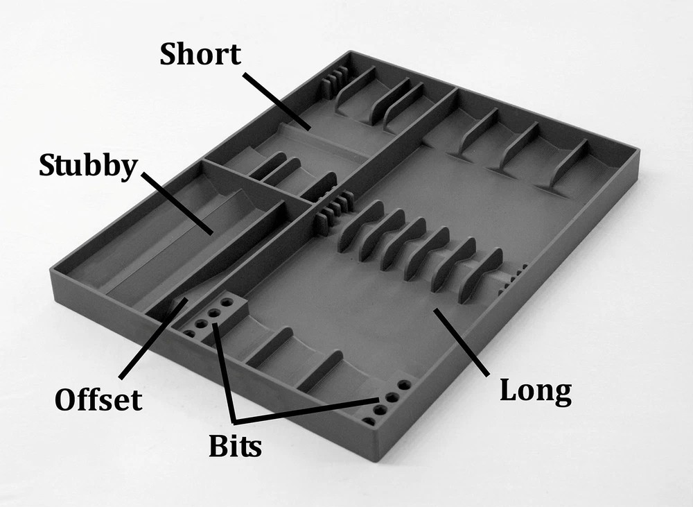 Screwdriver Tray Storage Sorter Organizer Tool Chest Drawer Storage Compartment - Image 2