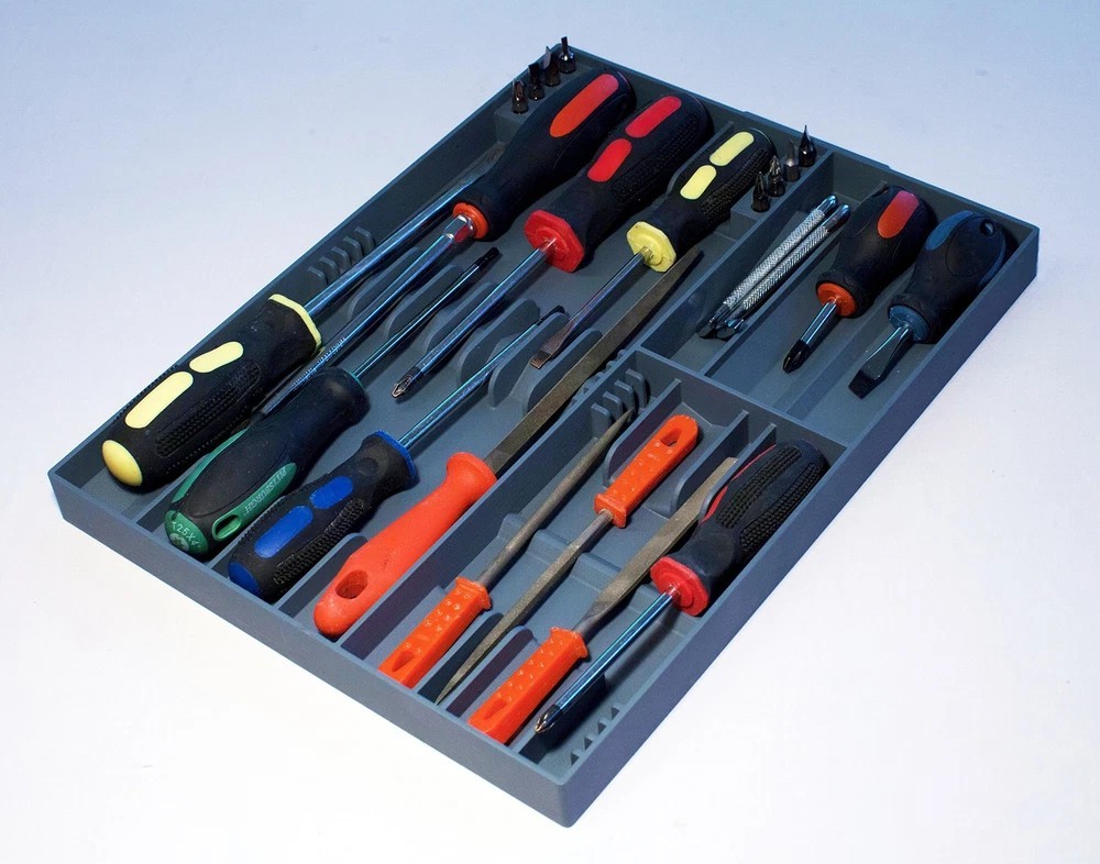 Screwdriver Tray Storage Sorter Organizer Tool Chest Drawer Storage Compartment - Image 3