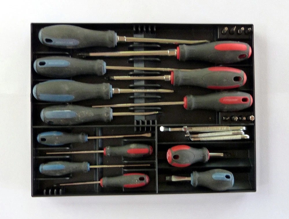 Screwdriver Tray Storage Sorter Organizer Tool Chest Drawer Storage Compartment - Image 5