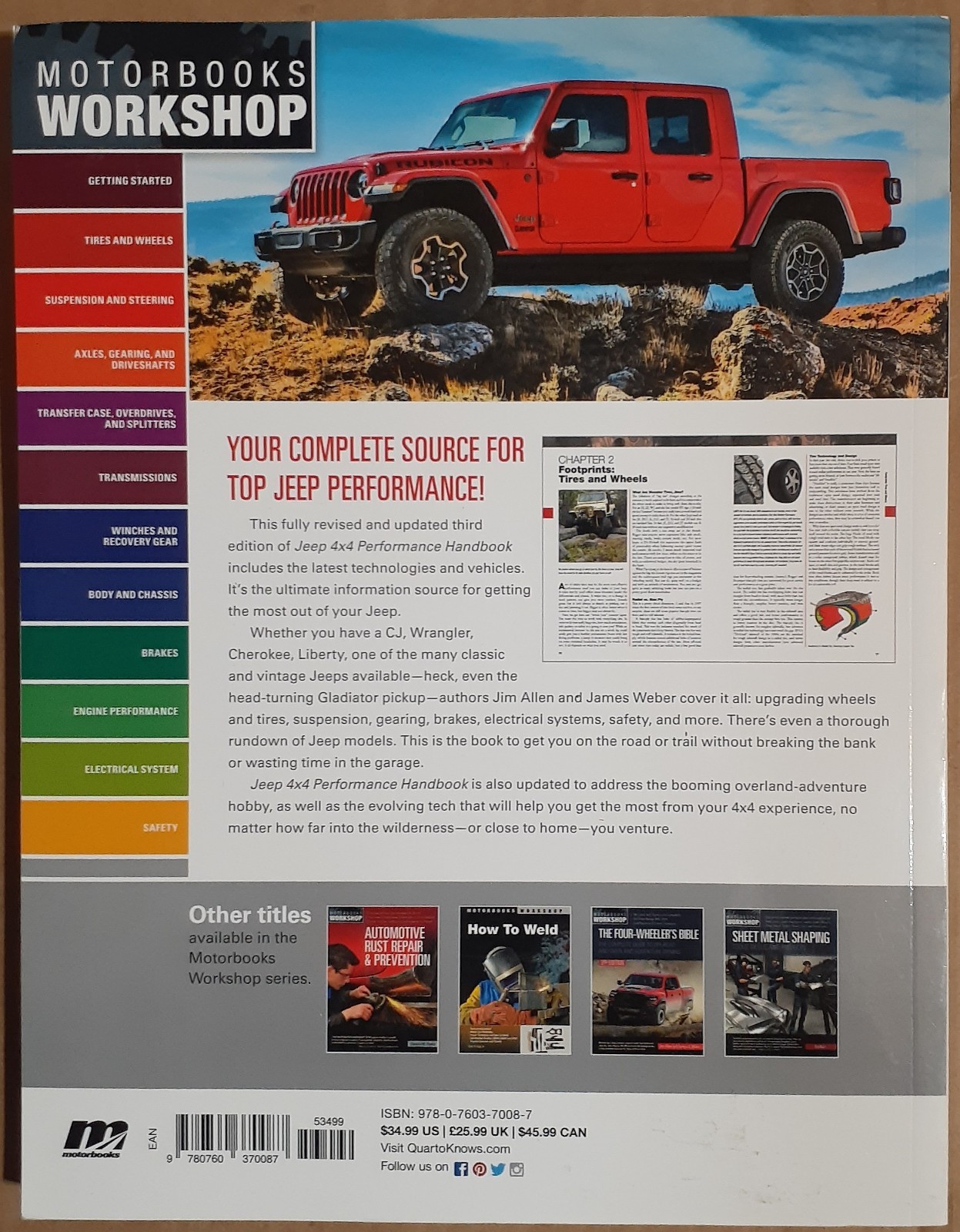Jeep 4X4 Performance Handbook 3RD Edition Motorbooks Workshop Manual - Image 2