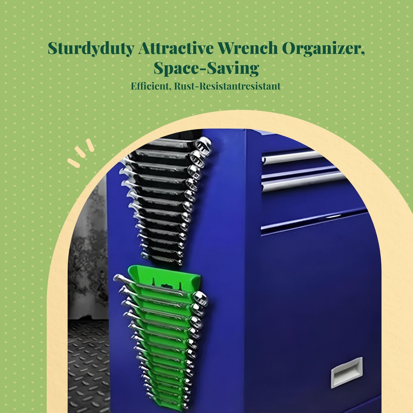 Attractive wrench organizer rack, sturdy tool holder for automotive - Image 2