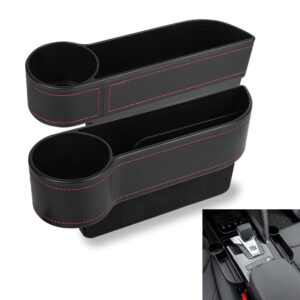 Car Seat Gap Filler Organizer Automotive Front Seat Storage Box with Cup Holder
