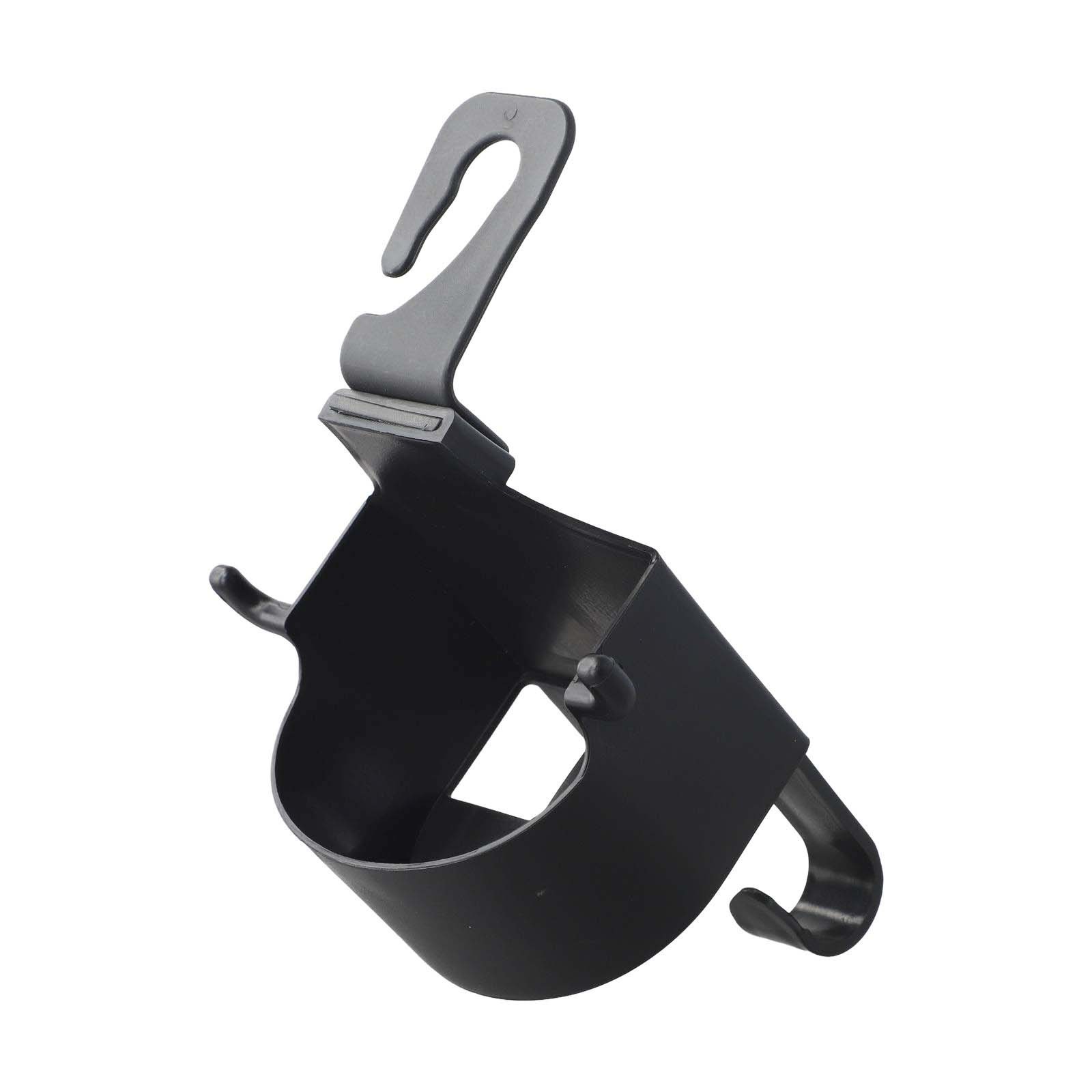 Robust Vehicle Headrest Hook Storage with Convenient Built in Cup Holder - Image 3