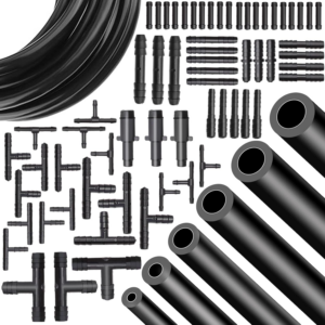 Vacuum Line Kit, 6Pcs 5Ft Vacuum Hose Automotive with 65Pcs Vacuum Line Connecto