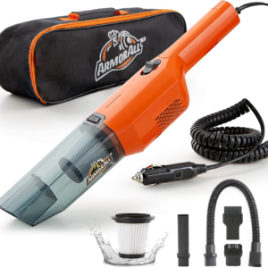 AA12V2 0903 Car Vac, Compact, Orange
