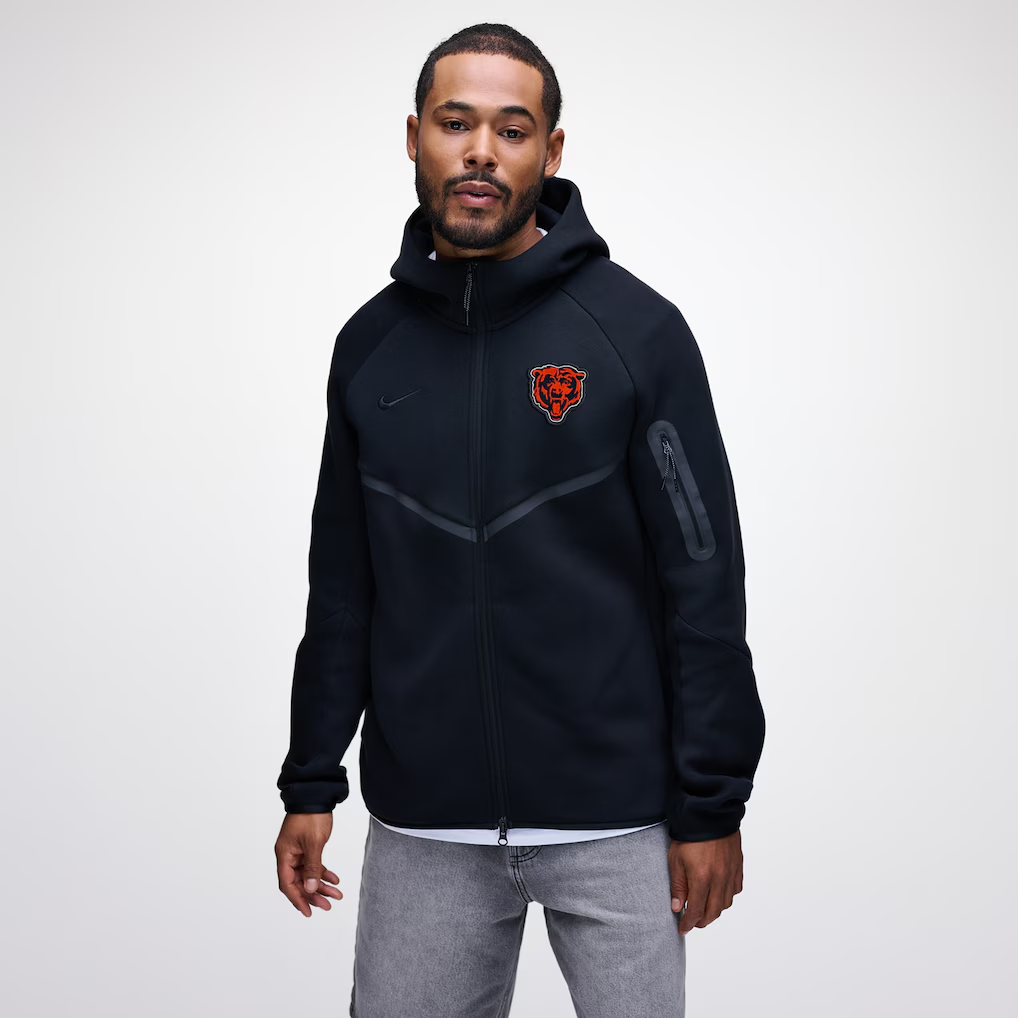 Nike Tech Fleece Chicago Bears Full-Zip Windrunner Hoodie Mens Jacket NFL NEW - Image 5